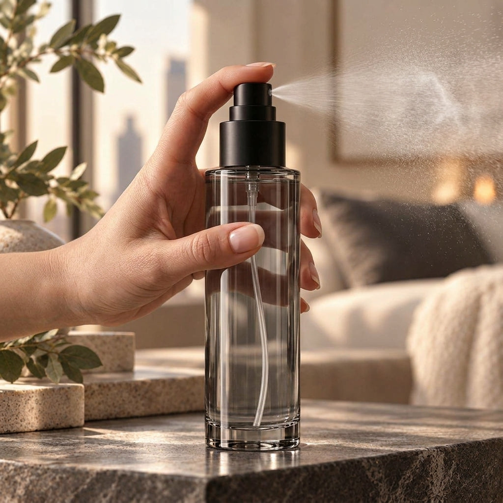 Smoked Glass Black Room & Linen Mist