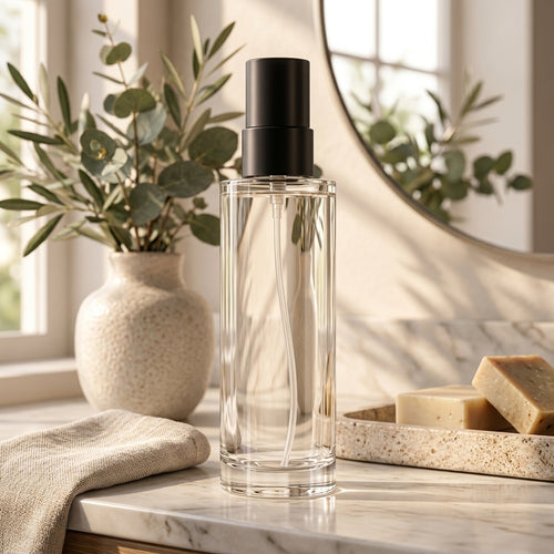 Clear Glass Minimal Room & Linen Mist