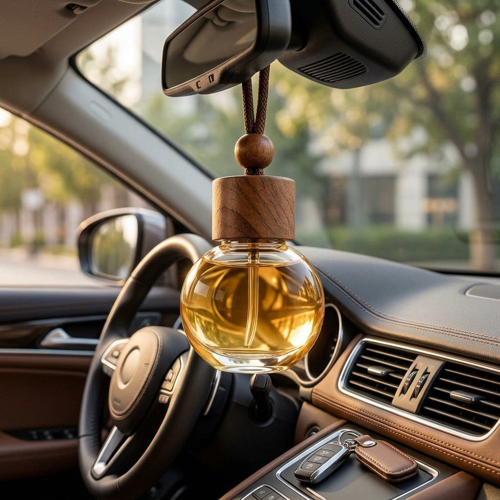 Round amber diffuser lifestyle