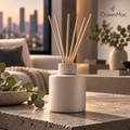 Ivory Stone-Look Reed Diffuser
