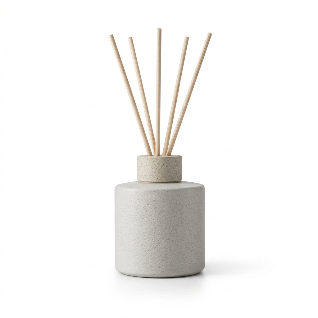 Ivory Stone-Look Reed Diffuser